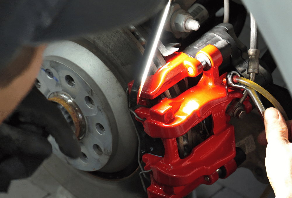 ASE-certified technician providing brake service at Saguaro Alignment and Brakes in Phoenix